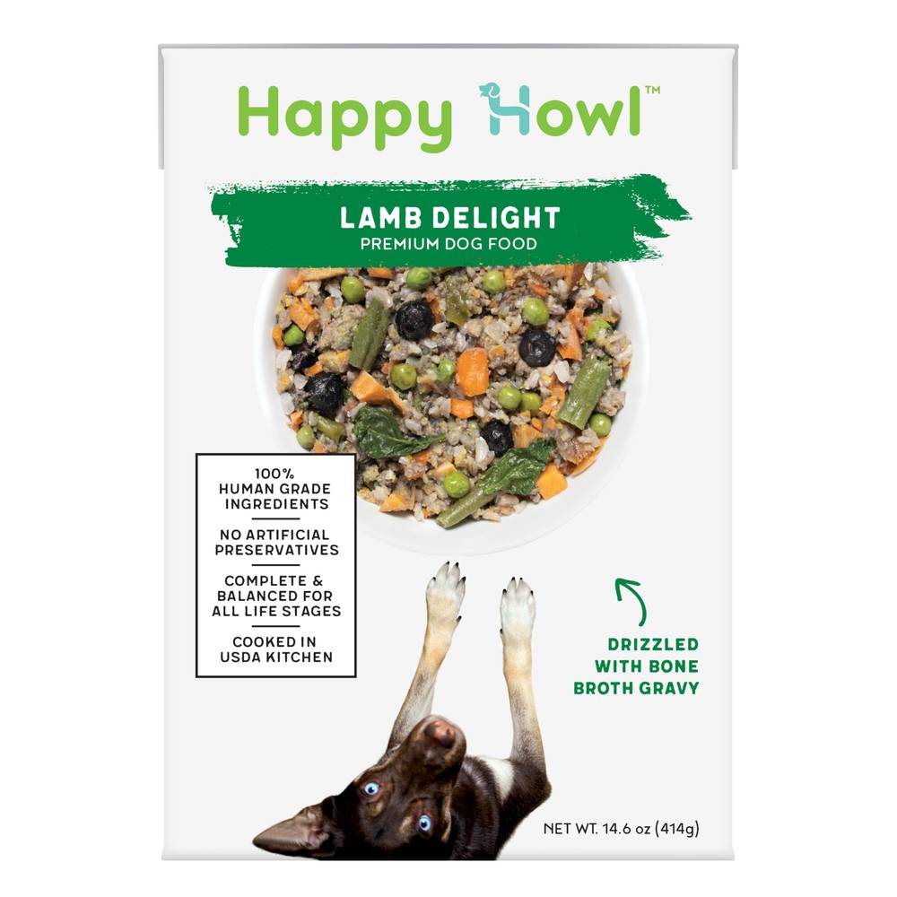 Happy Howl Lamb Delight 100% Human-Grade Dog Food, 14.6 Oz