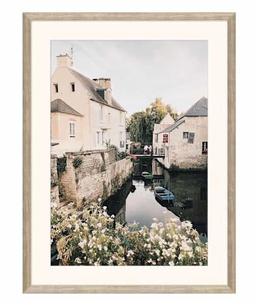 Glass Framed Travel Photography Wall Art, 19x25