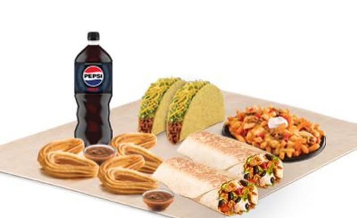 Cali Chicken Burrito Deluxe Meal for 2