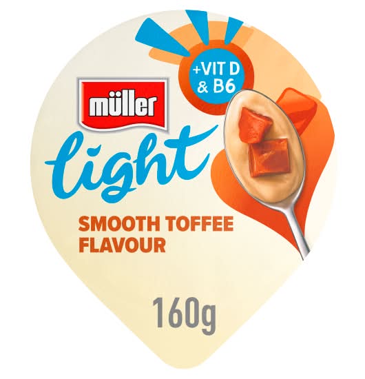 Müller Light Smooth Toffee Fat Free Yogurt (160g)