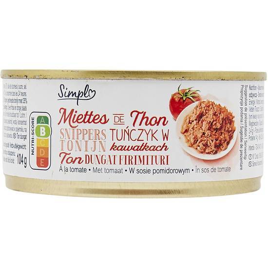Simpl - Miettes de thon listao à la tomate (160g)
