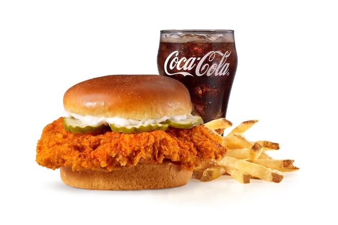 Nashville Hot Hand-Breaded Chicken Sandwich Combo