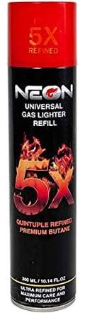 Neon 5x Premium Butane 300ml Can