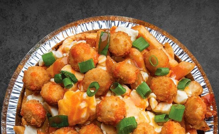 Poutine Popcorn Piquante / Spicy Popcorn Chicken Poutine