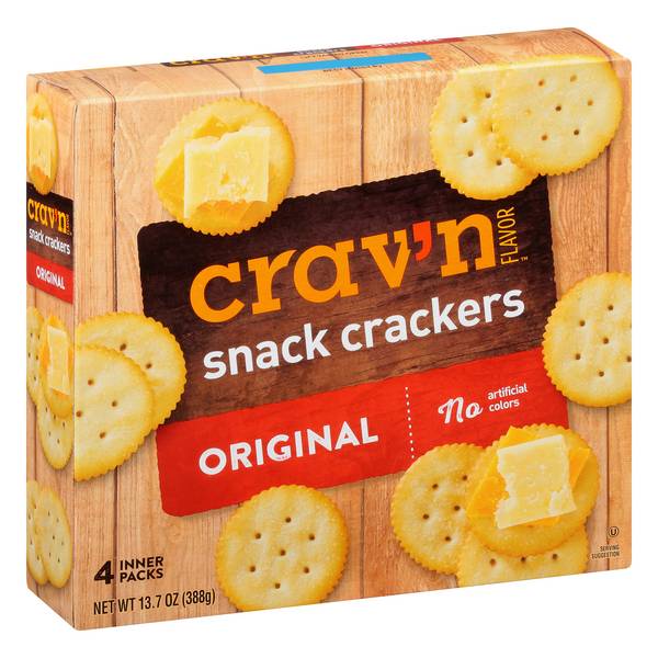 Crav'n Flavor 4 Packs Original Snack Crackers