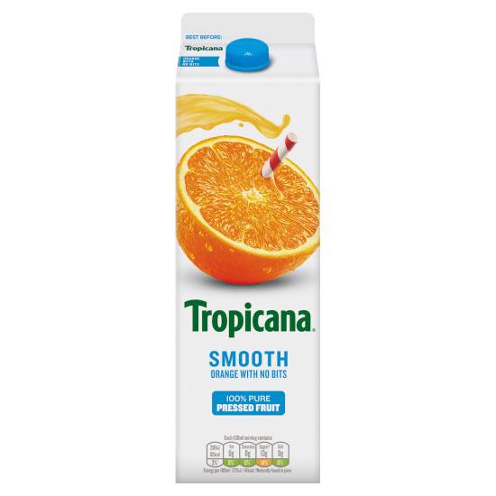 Tropicana Smooth Orange Juice With No Bits (900ml)