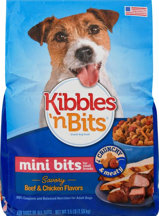 Kibbles 'N Bits Mini Bits Savory Beef & Chicken Flavors Dog Food