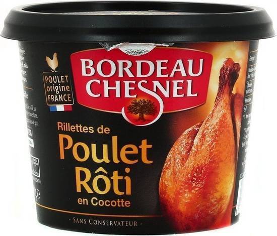 Rillettes de poulet rôti - bordeau chesnel - 220g