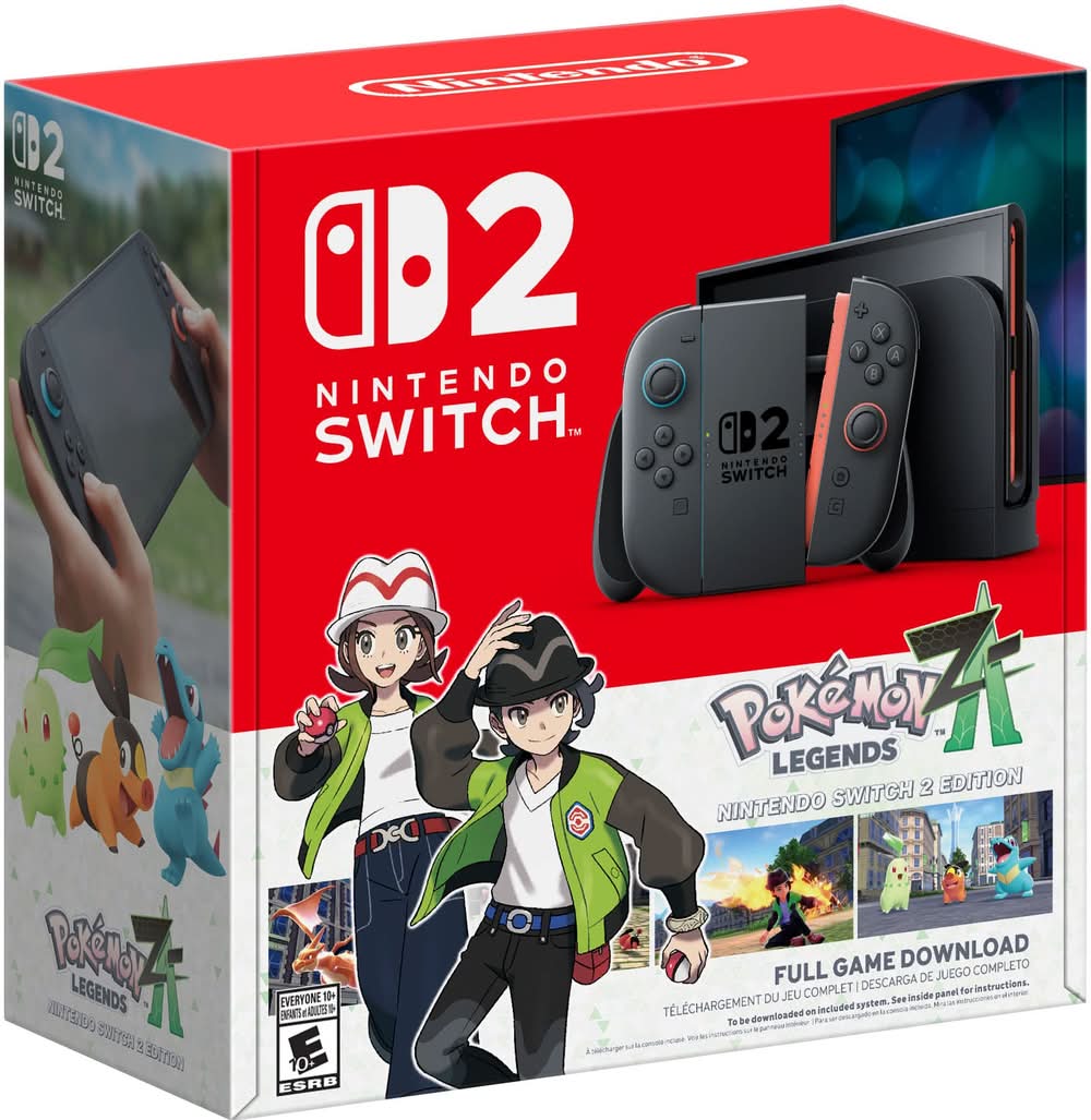 Nintendo Switch 2 + Pokémon Legends Z-A 2nd Edition Bundle Video