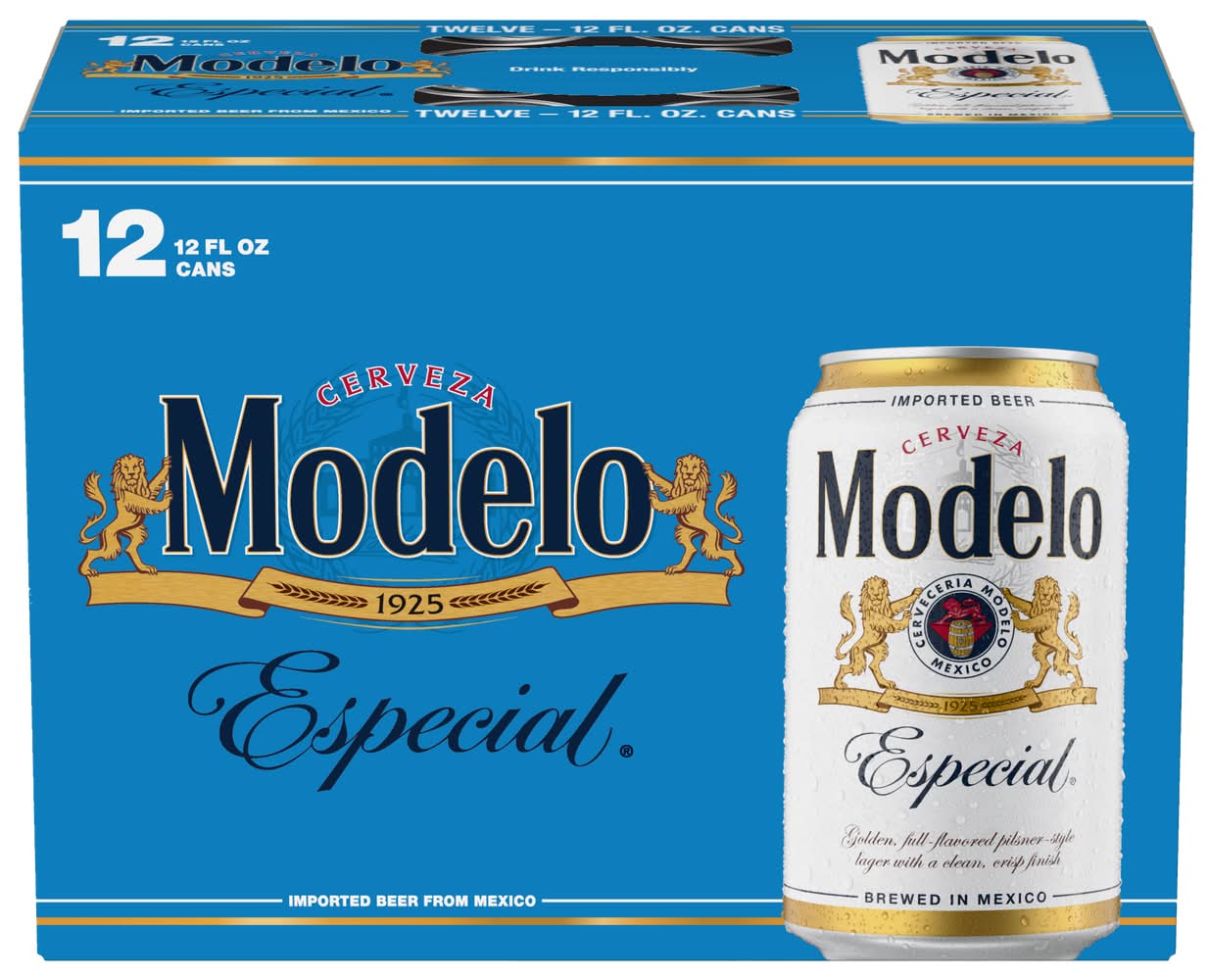 Modelo Cerveza Especial Mexican Lager Beer (12 x 12 fl oz)