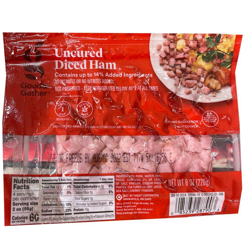 Good & Gather Uncured Diced Ham (8 oz)