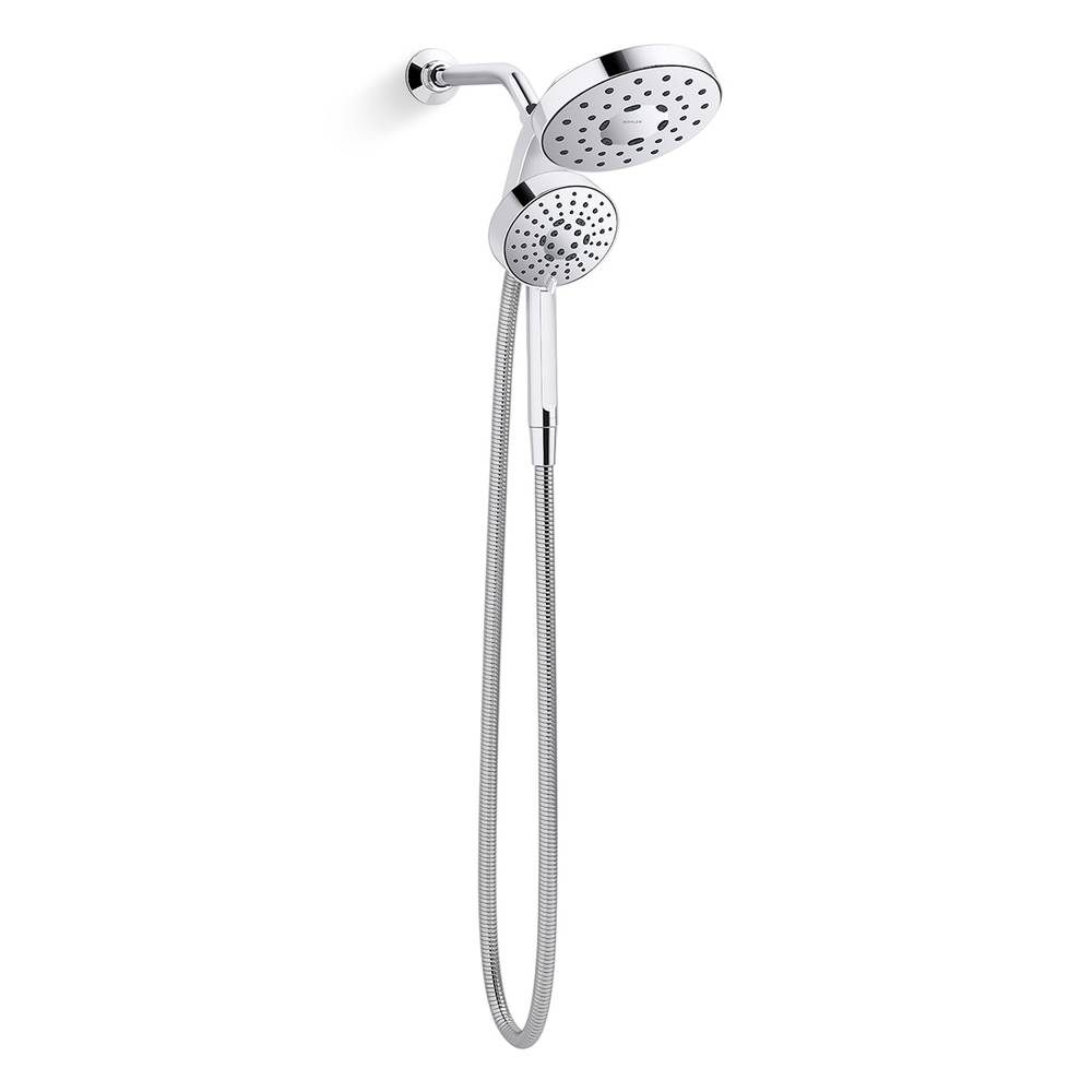 KOHLER Premise 4-Settings Polished Chrome 6-in Round Dual/Combo Shower Head 1.75 GPM | R33409-G-CP