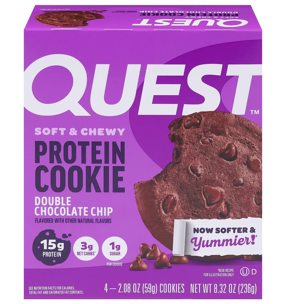 Quest Soft & Chewy Double Chocolate Chip Protein Cookie (8.4 oz)