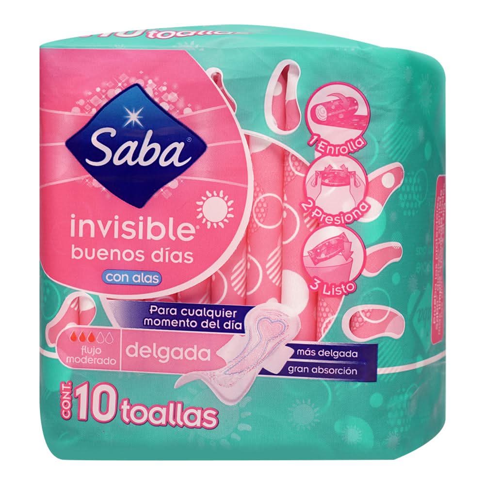 Saba · Toallas invisible buenos días con alas (274,59 g)