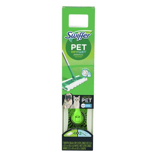 Swiffer Pet Dry & Wet Cloths Sweeping Kit
