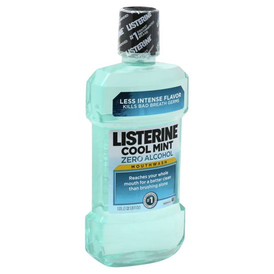 Listerine Zero Alcohol Free For Bad Breath Cool Mint Mouthwash