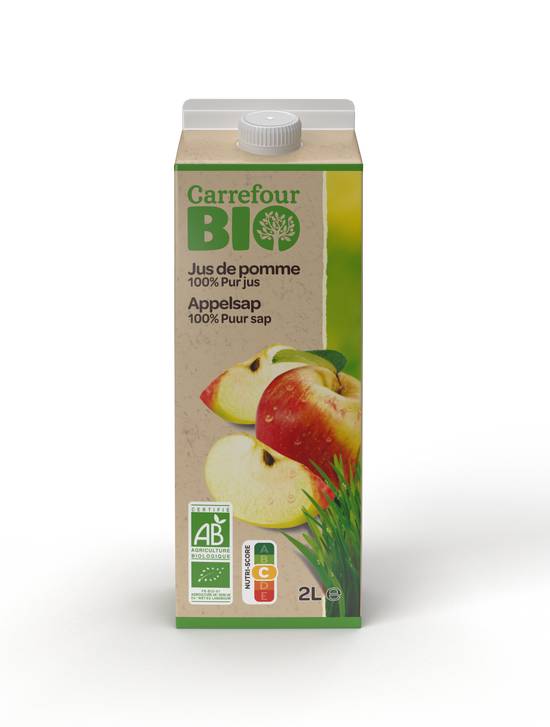 Carrefour Bio - Jus de pomme (2L)