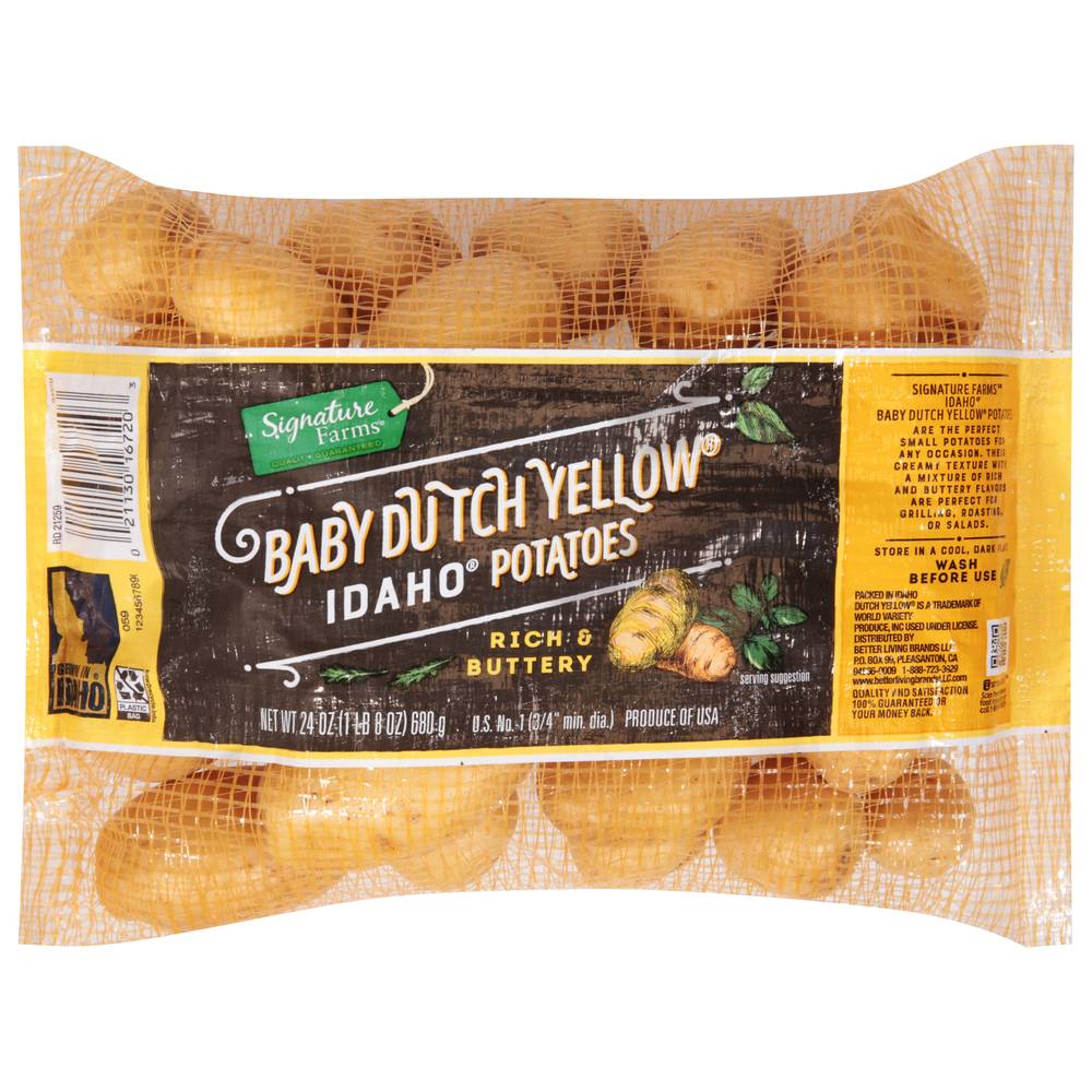 Signature Farms Baby Dutch Yellow Idaho Potatoes (24 oz)