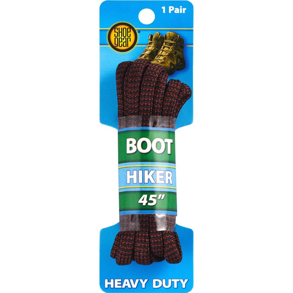 Shoe Gear Boot Hiker 45 Inches Laces Brown/Black