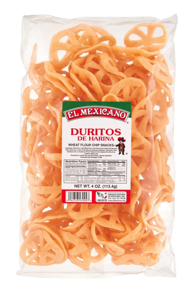 El Mexicano Duritos De Harna Wheat Flour Chips (4 oz)