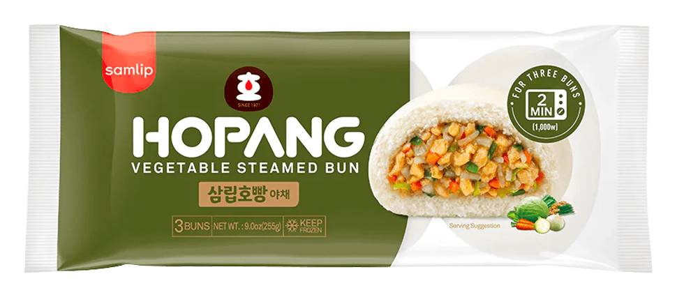 Samlip Hopang Vegetable Steamed Bun (9 oz, 3 ct)