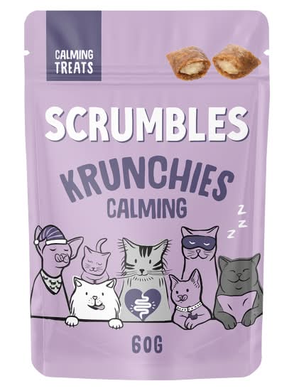 Scrumbles Krunchies Calming Cat Treats (60g)