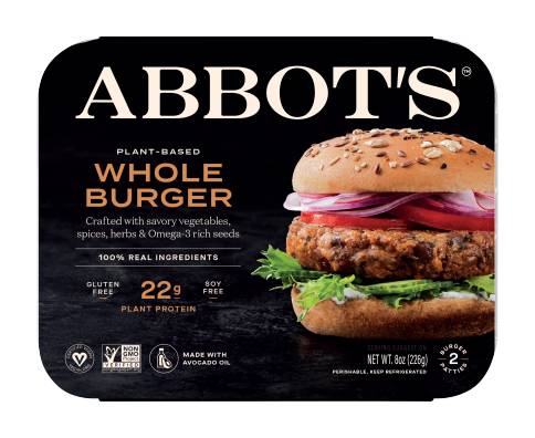 Abbot's Plant-Based Whole Burger (8 oz, 2 ct)