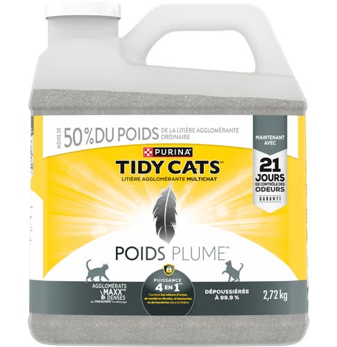 Purina tidy cats poids plume litière agglomérante légère pour multichat - poids plume light weight clumping litter for multi cats