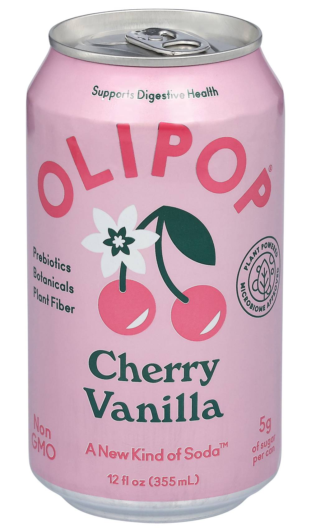 Olipop Cherry Vanilla Sparkling Tonic (12 fl oz)