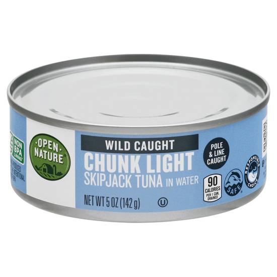 Open Nature Wild Caught Chunk Light Skipjack Tuna in Water
