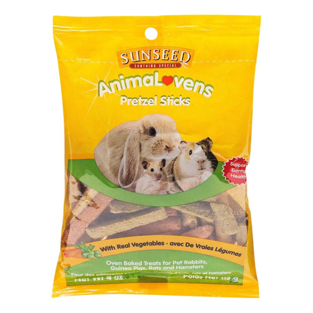 Sun Seed AnimaLovens Pretzel Sticks Small Animal Treat, 3.5 Ounces