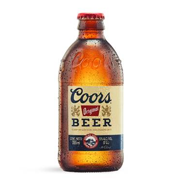 Coors cerveza original (botella 355 ml)