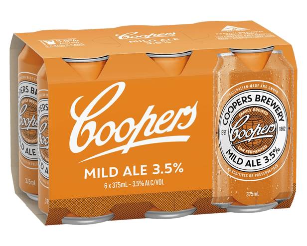 Coopers Mild Ale Cans 6x375ml