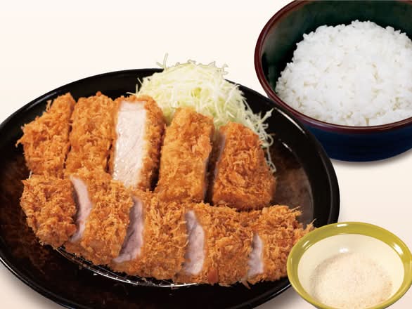 国産雪国ロースかつ＆丸太ヒレかつ定食