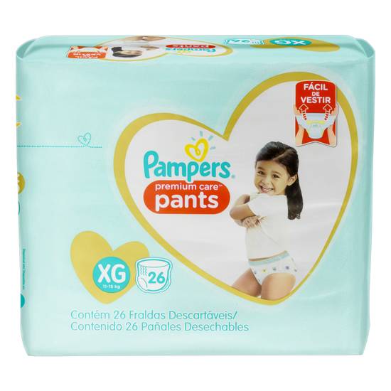 Pampers fralda infantil pants premium care xg