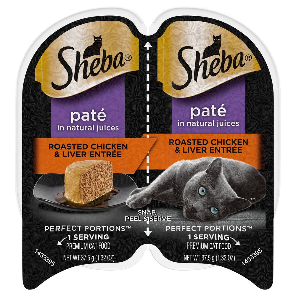 Sheba Perfect Portions Roasted Chicken & Liver Pate Cat Food (1.32 oz)