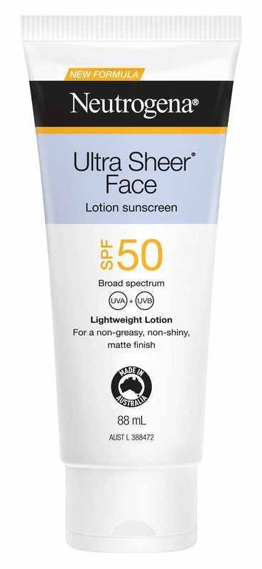 Neutrogena Ultra Sheer Face Lotion SPF50 88ml
