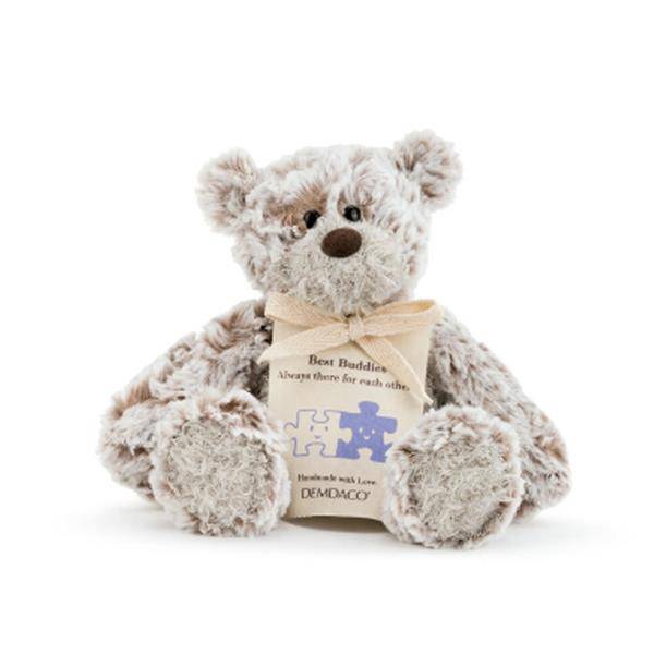 Demdaco Friend Mini Giving Bear Plush Polyester Fabric Stuffed Animal (brown)