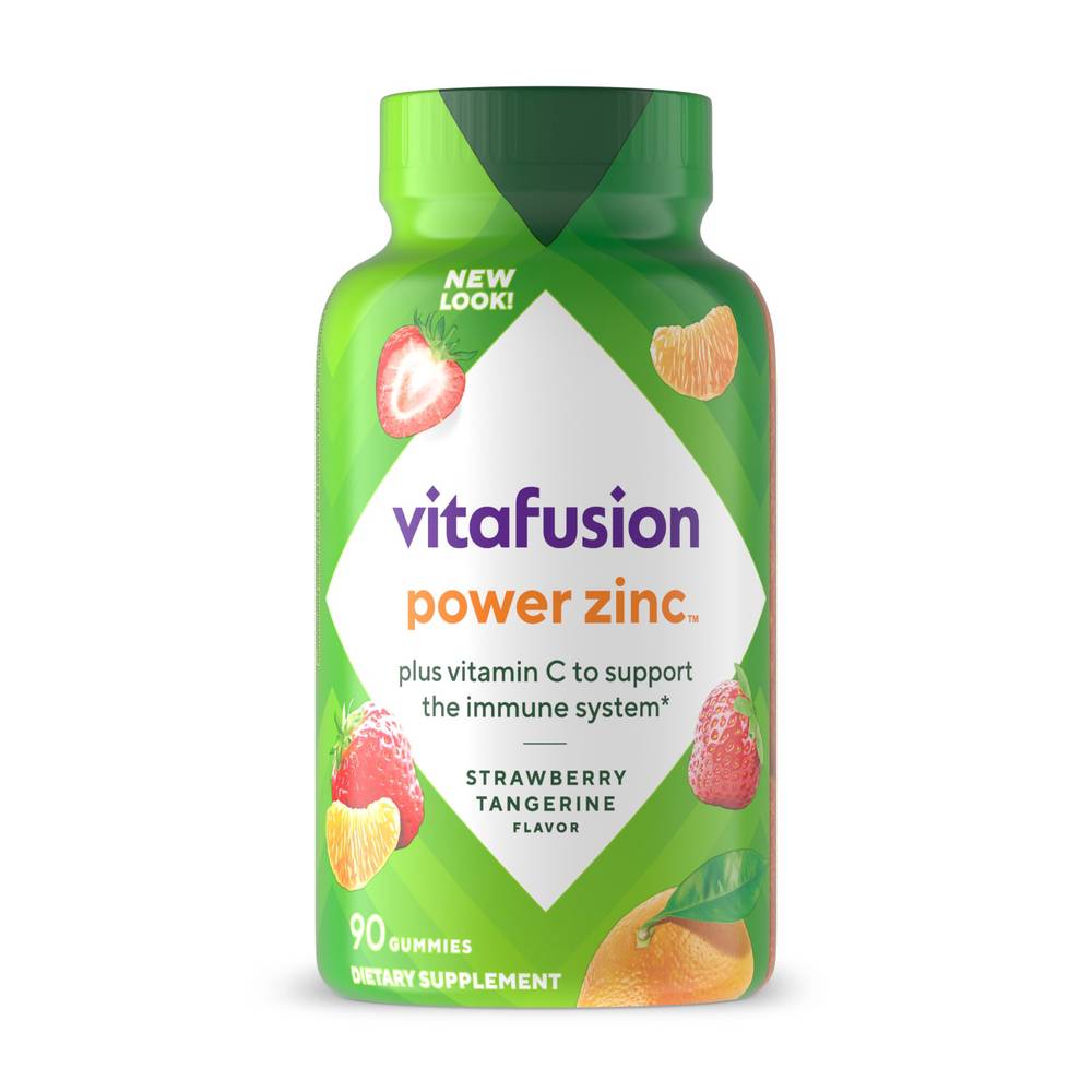 Vitafusion Power Zinc Strawberry Tangerine Flavor Gummy Vitamins Gummies (1.2 lbs)