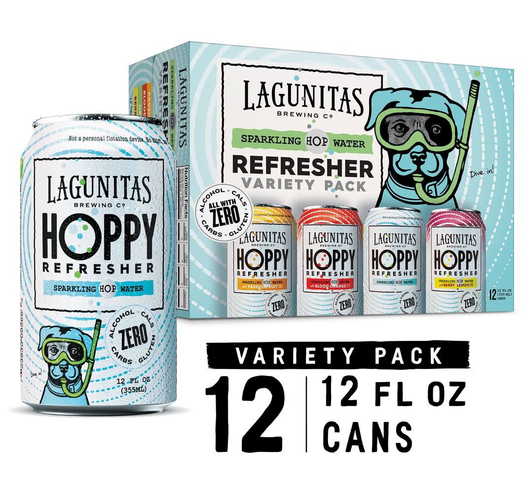 Lagunitas Hoppy Refresher Sparkling Water (12 x 12 fl oz)