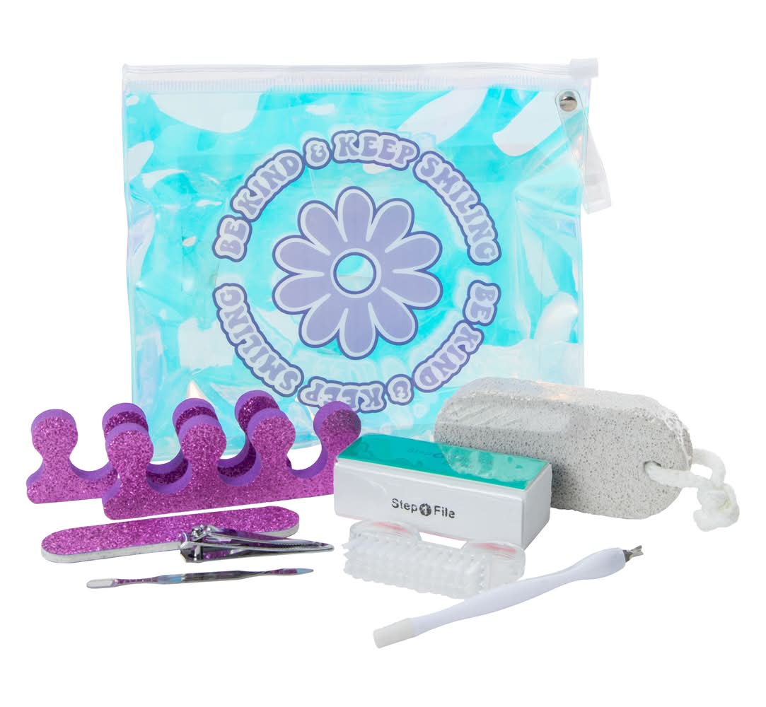 Pedicure Set 10-Piece Purple