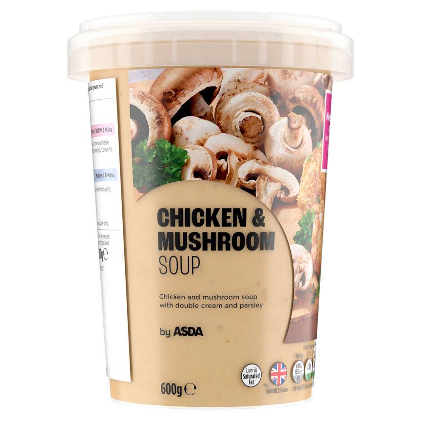 Asda Chicken & Mushroom Soup 600G