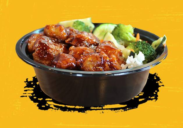 Mad Spicy Orange Chicken Bowl