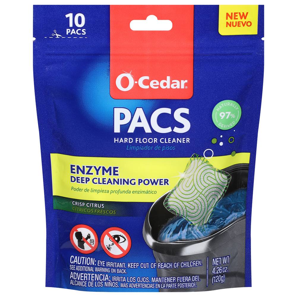 O-Cedar Pacs Crisp Citrus Floor Cleaning (4.26 oz, 10 ct)