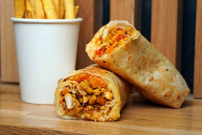 Le Spécial Chicken Burritos 🌯 + Frites 🐓🇲🇽