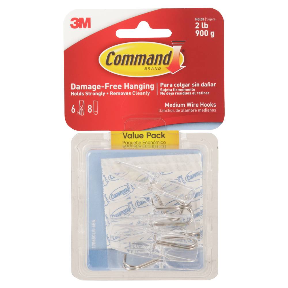 Command Medium Wire Hooks