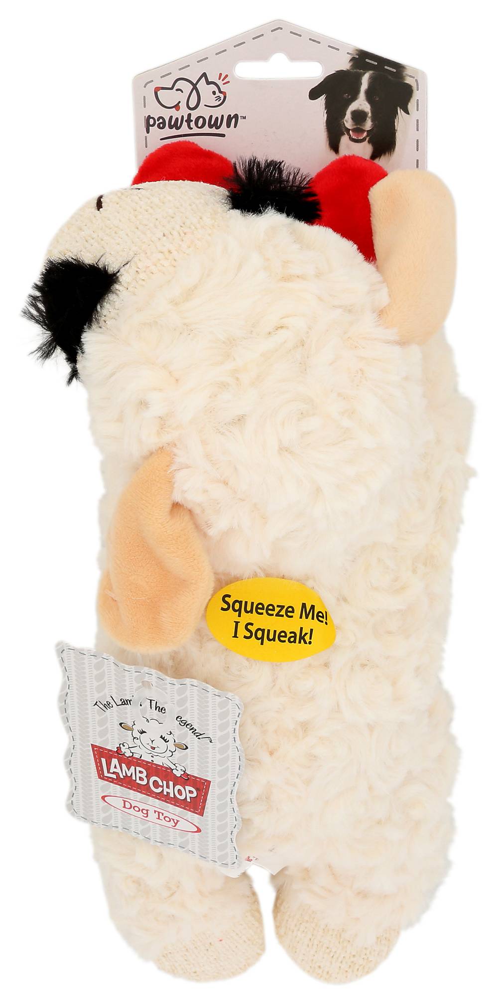 Pawtown Lamb Chop Dog Toy, Large