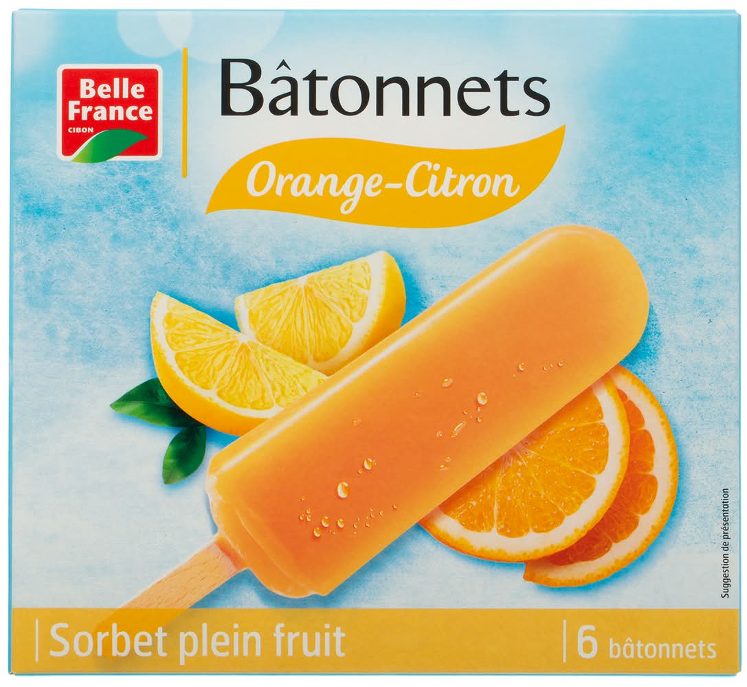 Belle France - Bâtonnet orange citron (360ml)