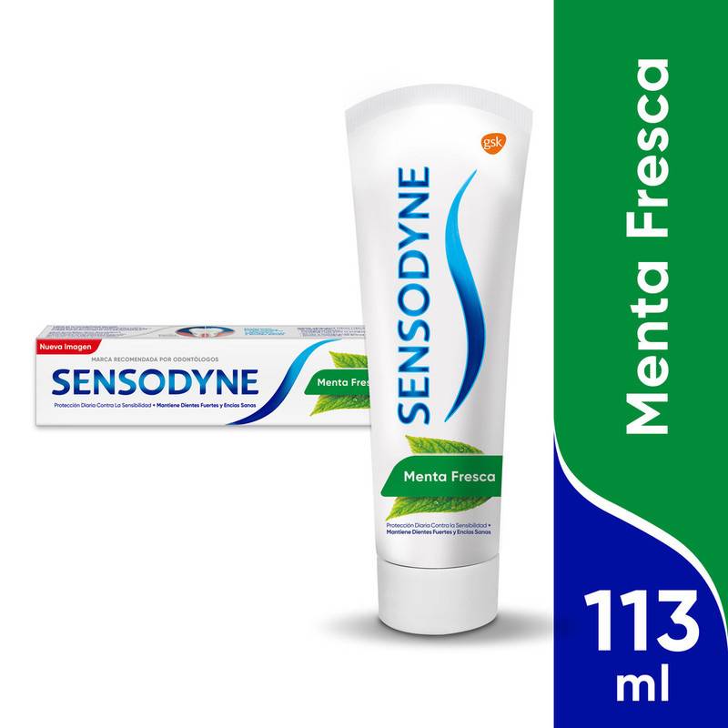Sensodyne · Crema dental para dientes sensibles menta fresca (113 ml)