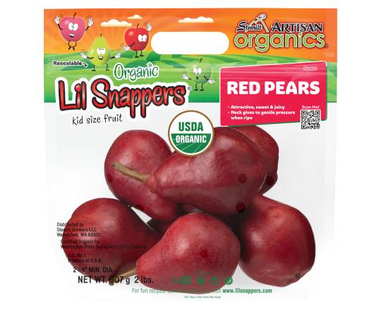 Lil Snappers Organic Red Pears (2 lbs)